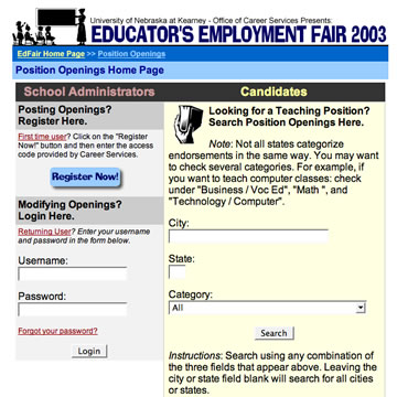 Educator's Employment Fair