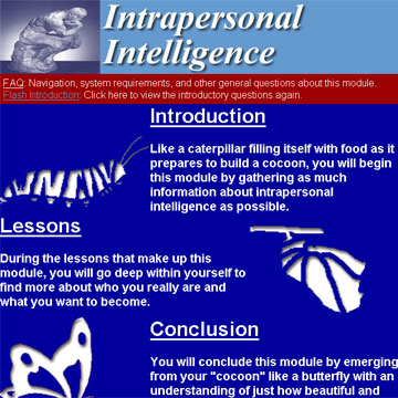 PTE 888, 889, and 867P: Intrapersonal Intelligence Module