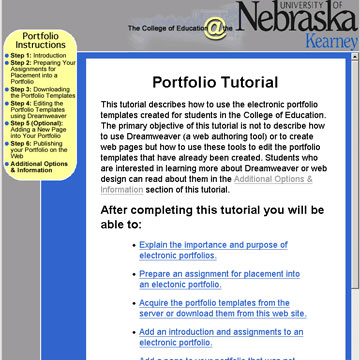 PTE 810: Electronic Portfolios