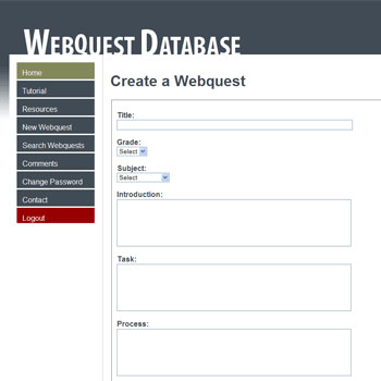 TEAC 882B: Webquest Database