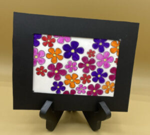 Colorful floral card